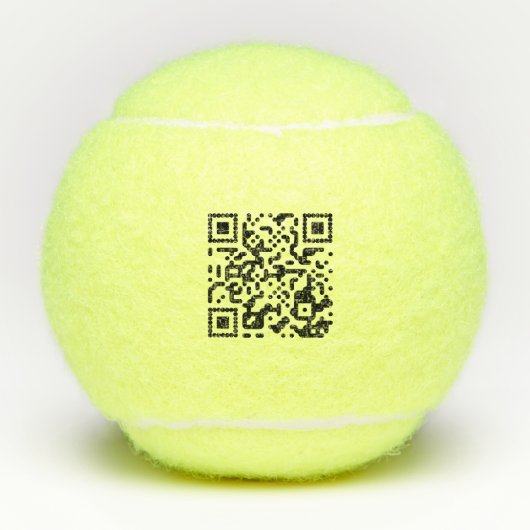 QR-code Tennisballen (Voorkant)