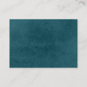 QR-code Terracotta Floral Wedding RSVP Informatiekaartje (Achterkant)