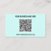 QR Code Texte Info couleur Carte de visite profess (Devant)