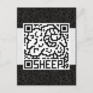 QR Code the Sheep Briefkaart