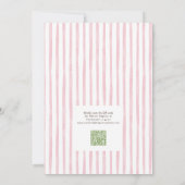 QR Code Tini Bit Engaged Martini Bridal Shower Kaart (Achterkant)