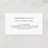 QR Code Titel Bedrijfsnaam Wildflower Visitekaartje (Achterkant)