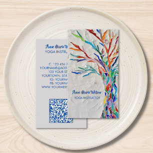 QR Code Tree of Life Yoga Instructor Visitekaartje