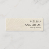 QR Code Tropical Palm Mini Carte de visite (Devant)