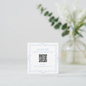 QR-code trouwwebsite Informatiekaartje (Staand voorkant)