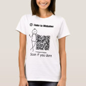 Qr Code Tshirts Liens vers des sites Web Analyser  (Devant)