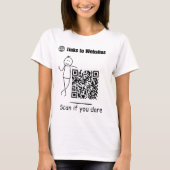Qr Code Tshirts Liens vers des sites Web Analyser  (Devant)