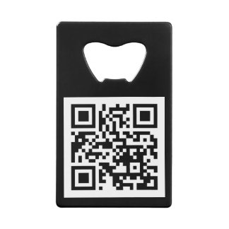 QR-code Uitsluitend roestvrijstalen flesopening Kredietkaart Flessenopener