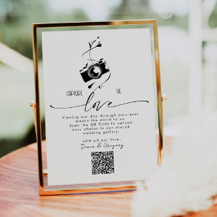 QR-code Upload Leg je liefde vast Huwelijk Tafelbo