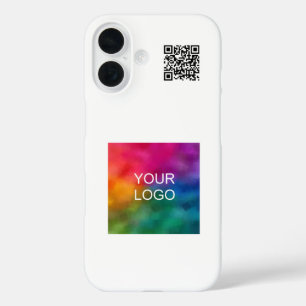 QR-code Upload uw eigen Logo Promotionele Populair iPhone 16 Hoesje
