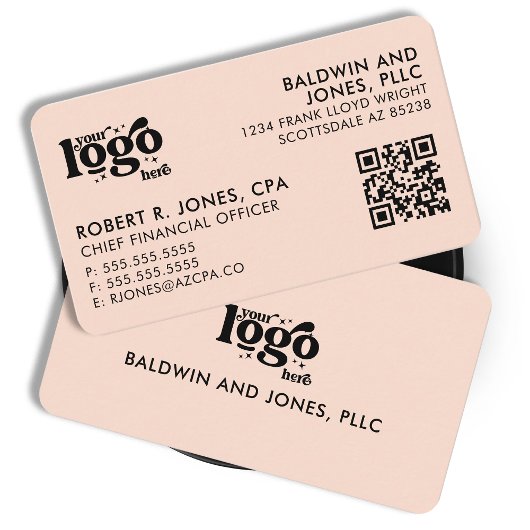 QR Code Uw Logo Gewoon Wit Generisch Ontwerp Visitekaartje