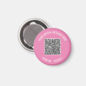 QR-code Uw speciale bericht Verrassingsmagneet Gif Magneet (Voorkant / Achterkant)