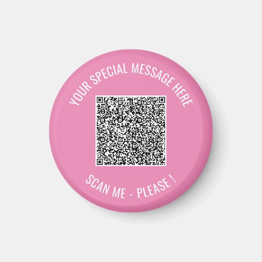 QR-code Uw speciale bericht Verrassingsmagneet Gif Magneet (Voorkant)