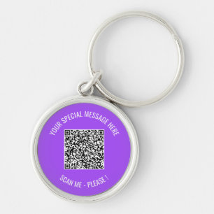 QR-code Uw speciale berichtkleuren - Cadeaus Sleut Sleutelhanger