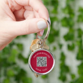 QR-code Uw speciale berichtverrassingsSleutelhange Sleutelhanger (Hand)