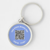 QR-code Uw speciale berichtverrassingsSleutelhange Sleutelhanger (Voorkant)