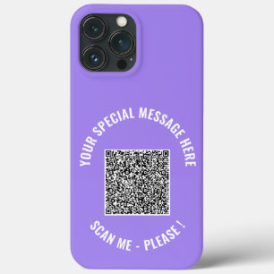 QR-code Uw speciale berichtweergave iPhone-case iPhone 13 Pro Max Hoesje