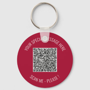 QR-code Uw speciale boodschap verrassings sleutelh Sleutelhanger