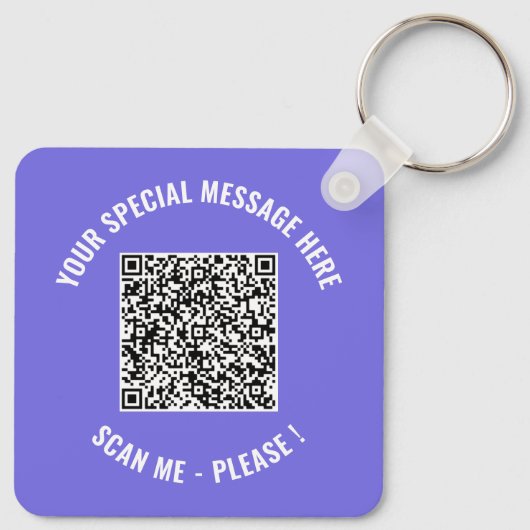 QR-code Uw speciale Enterprise Info Sleutelhanger (Achterkant)