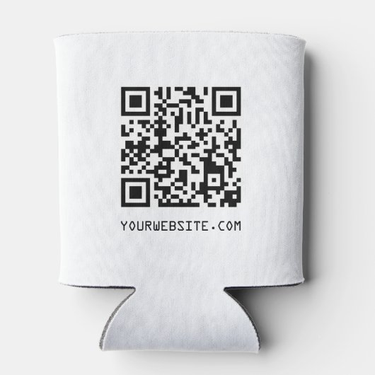  QR-code Uw webpagina-link Blikjeskoeler (Achterkant)
