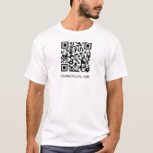  QR-code Uw webpagina Link T-Shirt (Voorkant)