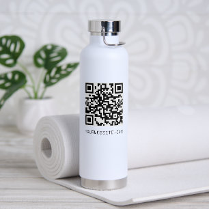 QR-code Uw webpagina-link Waterfles