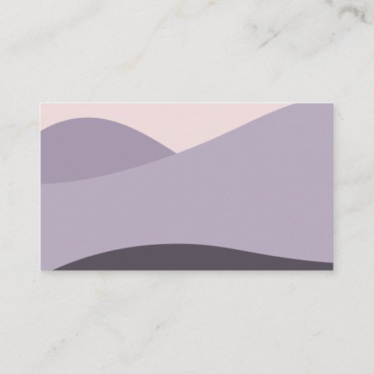 QR-code van bergen paarse moderne details bruiloft Informatiekaartje (Achterkant)