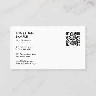 QR-code van de moderne professionele Sjabloon van Visitekaartje