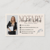 QR-code van de notaristekenaar Foto Visitekaartje (Voorkant)