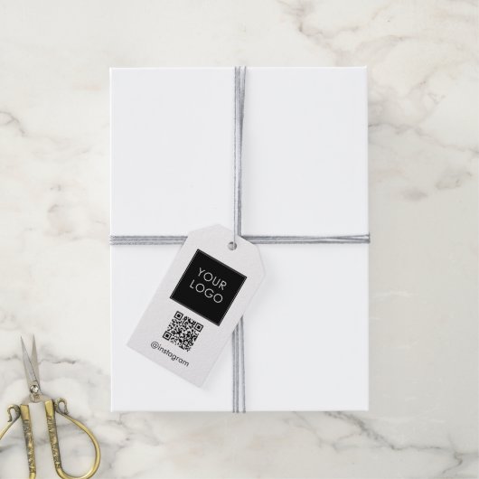  QR-code van het bedrijfsbedrijf Cadeaulabel (Met Touw)