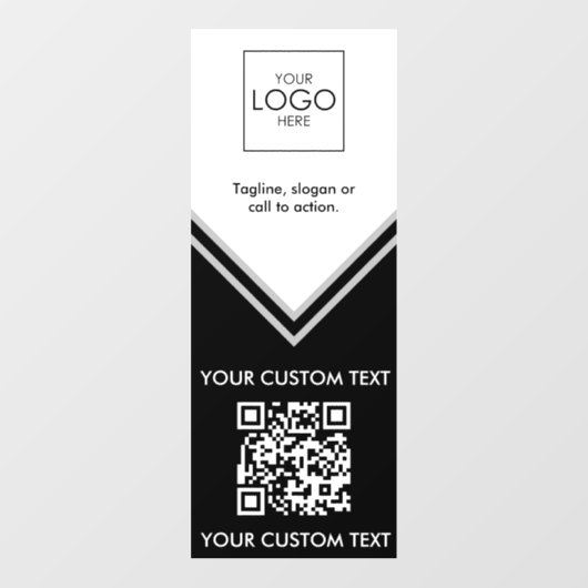 QR Code Venster Decal Uw Logo Grote Venster Cling (Vel)