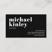 QR code vet modern minimalistisch professioneel zw Visitekaartje (Voorkant)