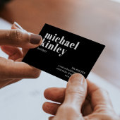 QR code vet modern minimalistisch professioneel zw Visitekaartje