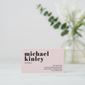 QR code vet moderne minimalistische professionele Visitekaartje (Staand voorkant)