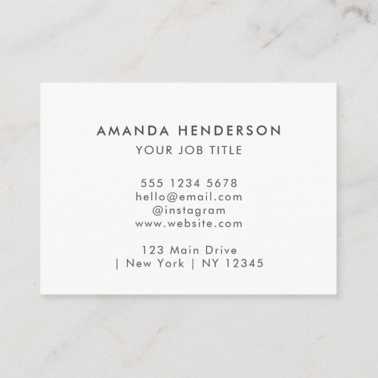 QR Code Vet Roze Professioneel Stijlvol Visitekaartje (Achterkant)