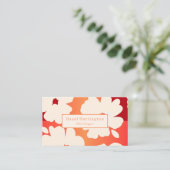 QR Code Vetgedrukte Bloemen Visitekaartje Reds Sin (Staand voorkant)