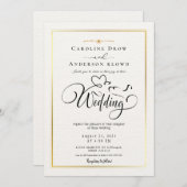 QR Code Video Wedding Invitation (Devant / Derrière)