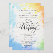 QR Code Video Wedding Invitation (Devant / Derrière)