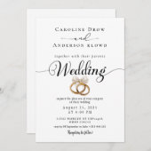 QR Code Video Wedding Invitation (Devant / Derrière)