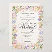 QR Code Video Wedding Invitation (Devant / Derrière)