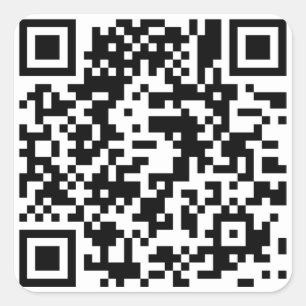 QR Code Vierkante Sticker