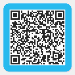 QR-code Vierkante Sticker