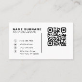 QR-code Visitekaartje (Achterkant)