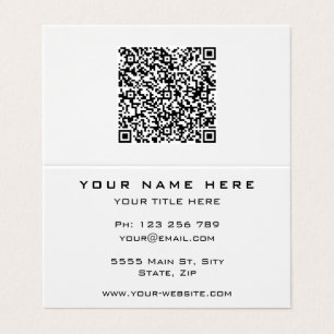 QR-code Visitekaartje Aangepaste kleuren en letter