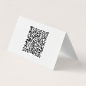 QR-code Visitekaartje Aangepaste kleuren en letter (Achterkant)
