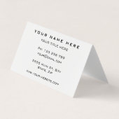 QR-code Visitekaartje Aangepaste kleuren en letter (Voorkant)