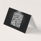 QR Code Visitekaartje Black Gold - onder Spotlight (Achterkant)
