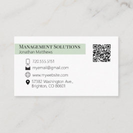 QR code Visitekaartje Lichtgroen