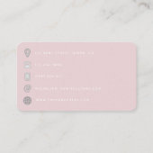 QR-code visitekaartje voor haarstylist en nagelsty (Achterkant)