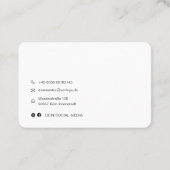 QR-code Visitenkarte Online Gestalten Visitekaartje (Achterkant)
